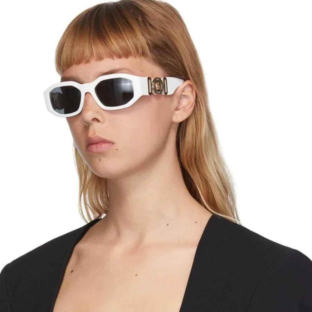 NEW VE4361 VERSACE MEDUSA VE 4361 401/87 WHITE SUNGLASSES MOD 4361